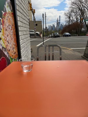 Outside Table view from human level