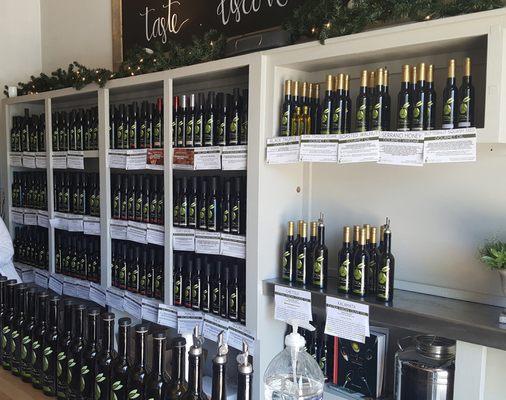 50 different flavors of Olive Oil and Balsamic.