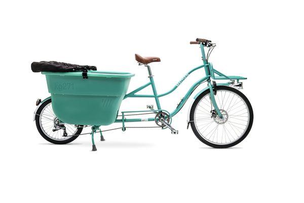 Vintage Blue Fully Loaded Bucket Bike