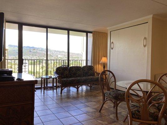 View of the living room area