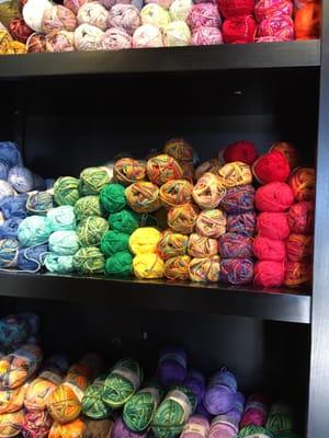 a teeny tiny peek of all the beautiful yarn they have inside