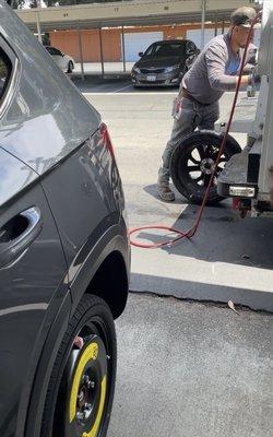 Patching up tire