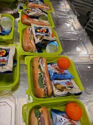 Boxed lunches