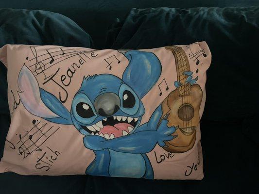 Stich pillow for birthday gift