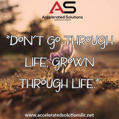 We must constantly learn and grow through our journey to become successful.  #Growth #Journey #Success www.acceleratedsolutionsllc.net