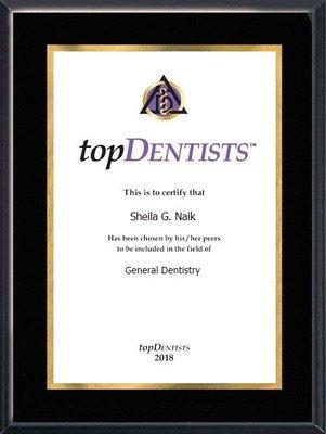 Congratulations! Dr Naik has been selected as one of the TOP DENTISTS in the COUNTRY.