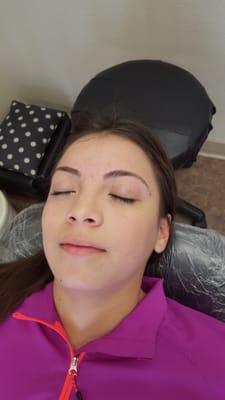 Eyebrow threading