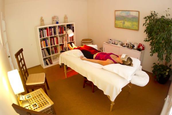 One of our relaxing treatment rooms