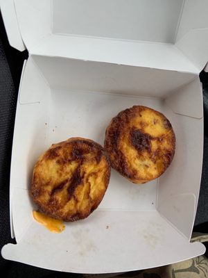 Trying the "New bacon & cheese omelette bites"