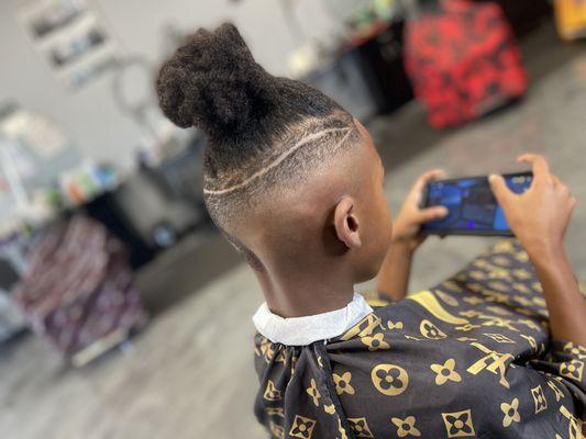 High fade with Design