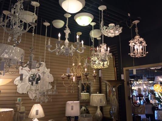 Cute little feminine chandeliers.