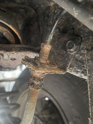 Disintegrating brake lines