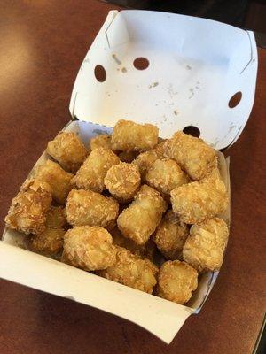 Did you know you can ask for crispy Tater Fries? I know, they look like tater tots to me too. Try them crispy next time.