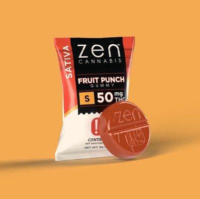 Zen Fruit Punch, 50mg Gummy