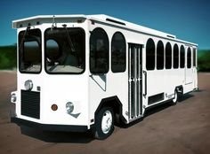 White Trolly Bus