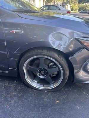 My damaged car