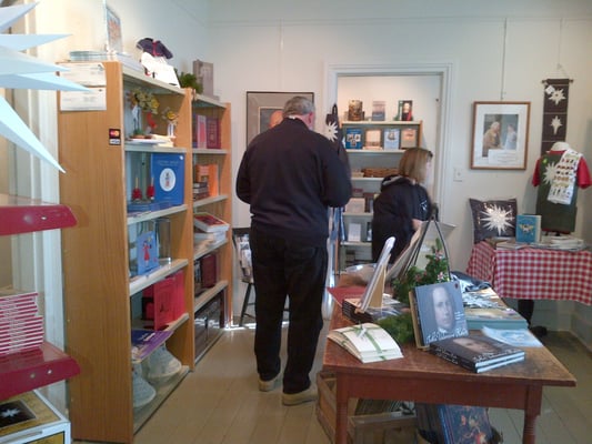 Guests shopping in the Whitefield House bookstore and gift shop!