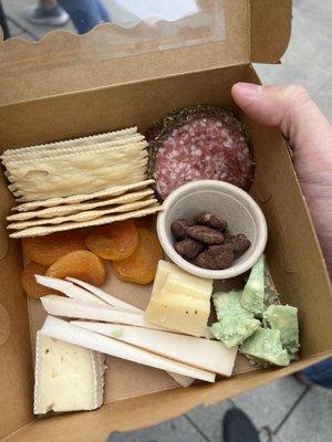 Cheese and meat box from The Vintage.