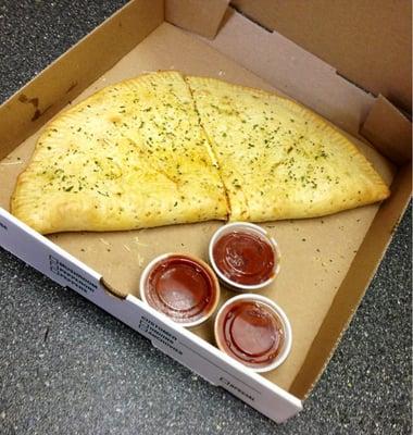 Medium or Large Cal-Zone! 3 Marinara's included! Dine-In, Carry-Out, Delivery Available!