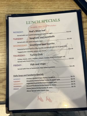 Lunch Specials