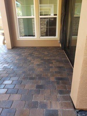 installation of pavers