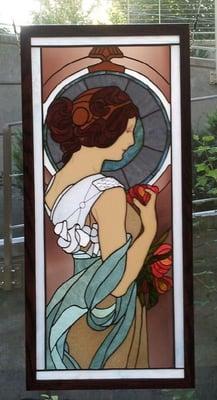 Alphonse Mucha panel done by Melissa Ahner