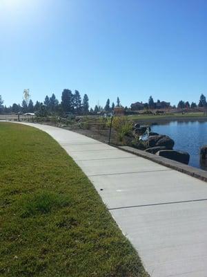 Paved walk path around park @ 1.3 miles