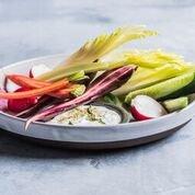 spring crudite and kefir ranch