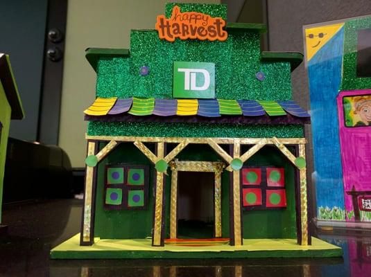 Cute TD house the employees painted and decorated. Nice job.