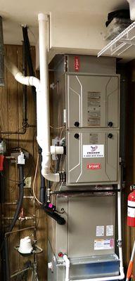 Bryant 2 Stage High Efficiency Gas Furnace Installation