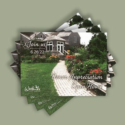 Custom printed event invitations