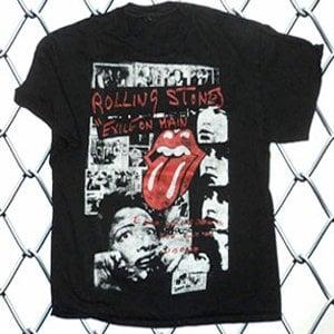 discharge print for rolling stones