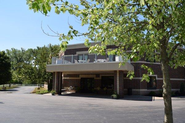 Main Entrance & Resident Balcony