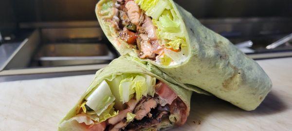 Drunken Jerk Salmon Wrap