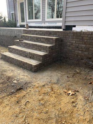 brick face back porch