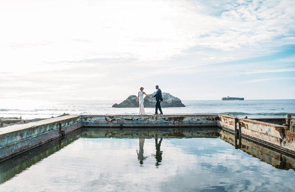 Wedding in San Francisco at Sutro Baths