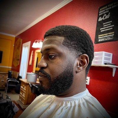 Low taper with tapered beard and line up