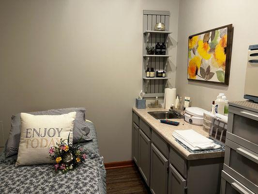 Skin care room