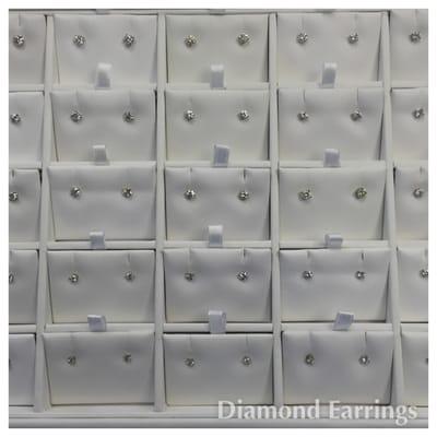 Always a nice selection of high quality diamond earrings to choose from