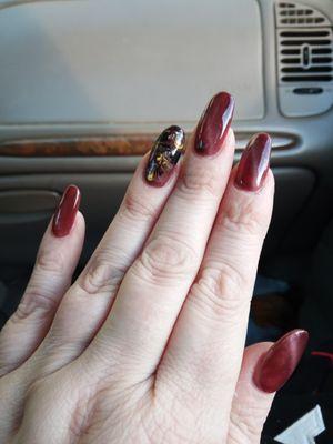 Just got my nails done at Qs Nail salon. Emily is the best at designs.