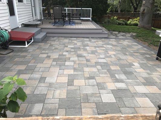 Slate stone patio