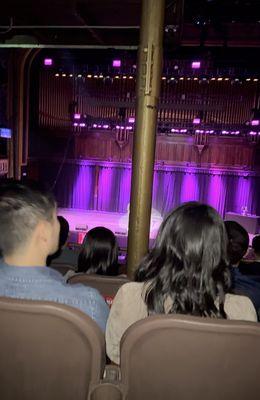 My "unobstructed" view for $500 - 1 man comedy show in the center stage the whole time and SeatGeek was ok with this per their policy