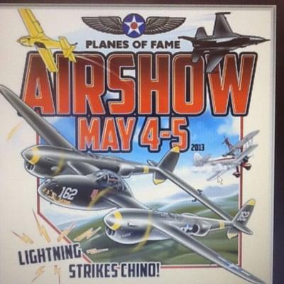 Its finally here, Chino! 
Come visit our booth at the Planes of Fame at the Chino Airport May 3-4.