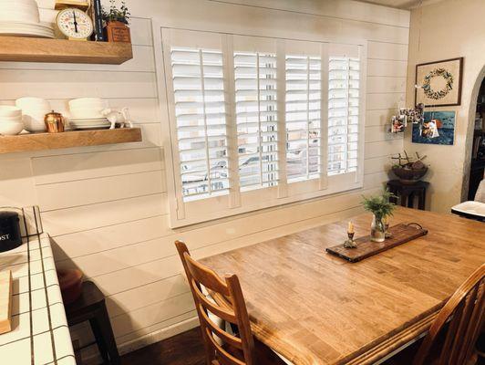 Dining Room Plantation Shutters