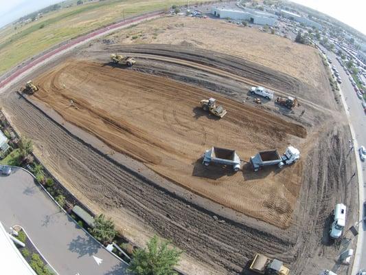 Project at Tracy Collision - Importing non-expansive dirt material to building pad