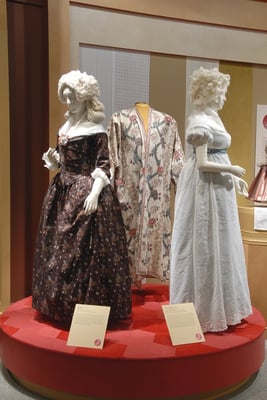 Elements of the "Celebrating the Fiber Arts" exhibition in the Helen Geir Flynt Textile Galery.