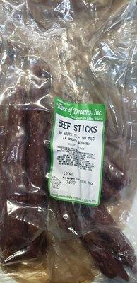 The beef sticks.