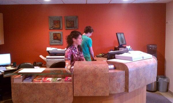 Our front desk staff