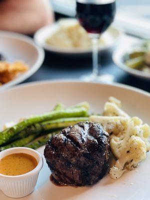 Filet Mignon with veggies