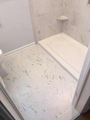 Tile flooring replaced